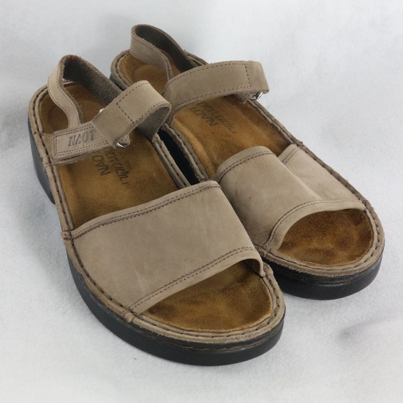 Naot Shoes - NAOT Leather Slingback Slide Sandals Like New
